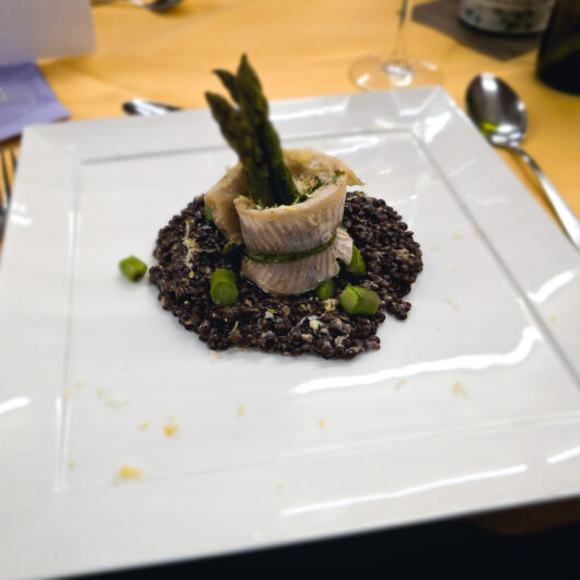 Gedämpfte Forellenröllchen